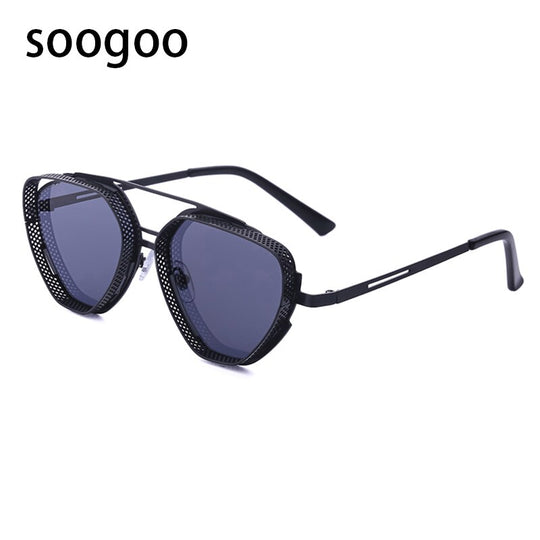 I Royal Vintage Steampunk Square Sunglasses Luxury Brand Designer Sun Glasses UV 400 eprolo 