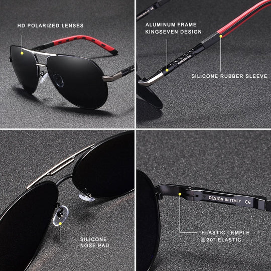 I Royal Men Vintage Aluminum Polarized Sunglasses Classic Brand Sun glasses Coating Lens Driving Eyewear For Men/Women eprolo 
